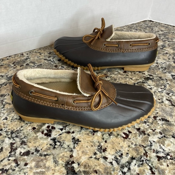 JBU Women's Dark Gray Gwen Rain Shoe Sz 8 US Faux Fur Lining Warm Rubber Sole - Picture 3 of 10